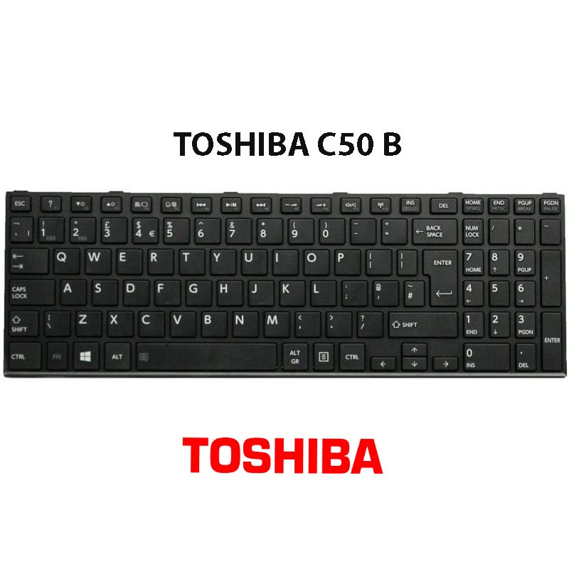 Clavier AZERTY Français Original NEUF Pour Toshiba Satellite C50-B-135, C50-B-161, C50-B-19C